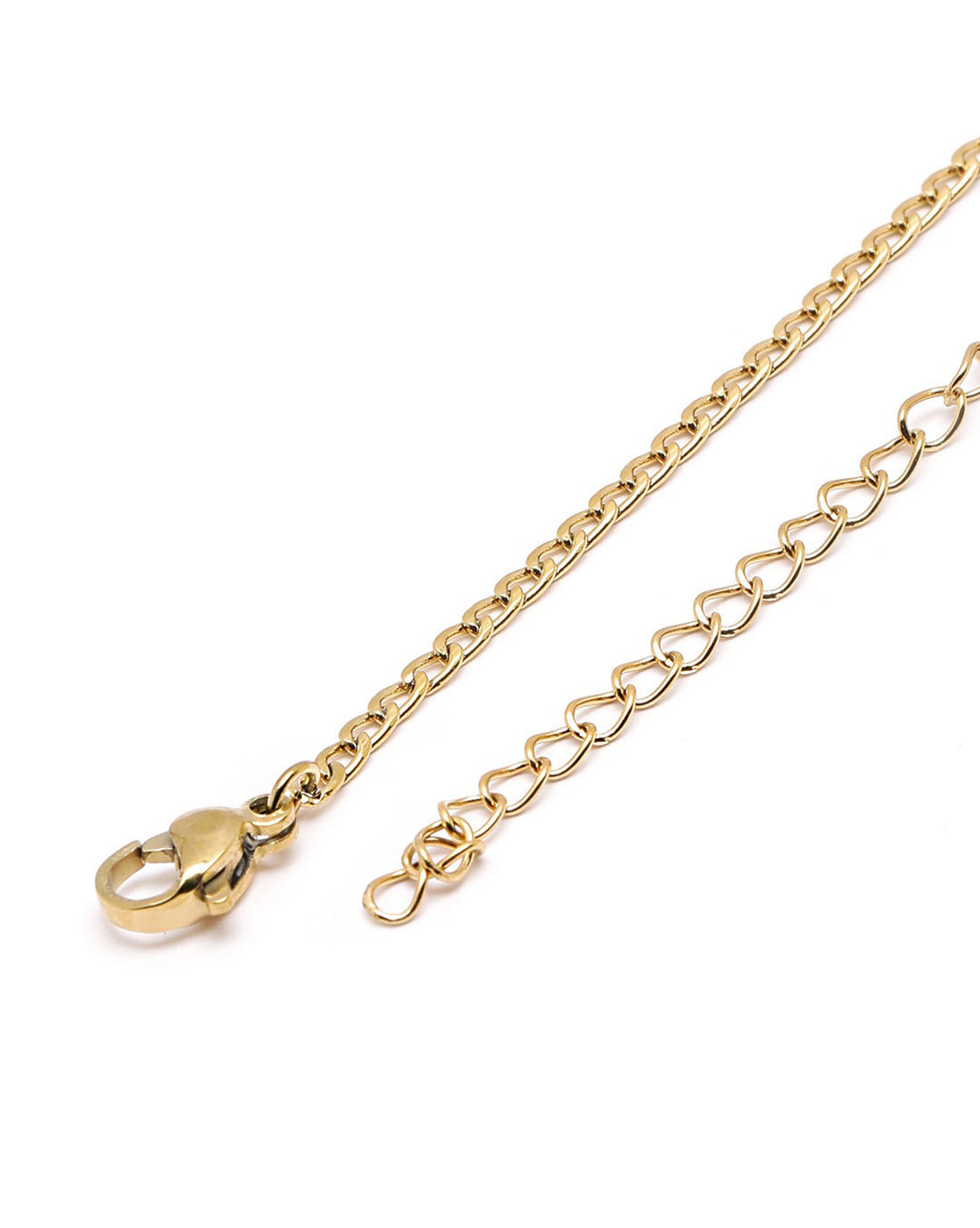 18kt Gold Plated CZ Heart Pendant and Chain