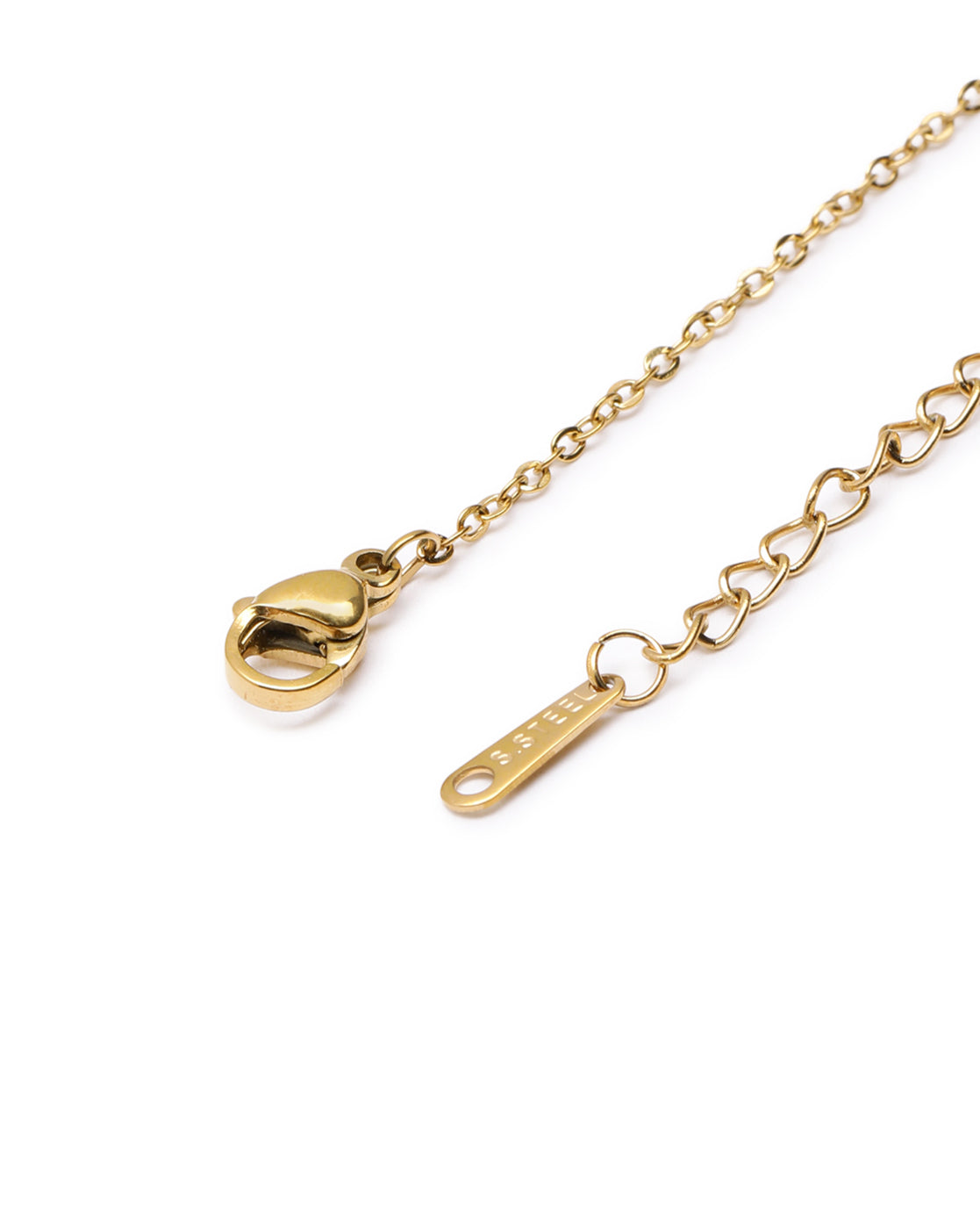 Gold Plated Twin Heart Pendant Necklace