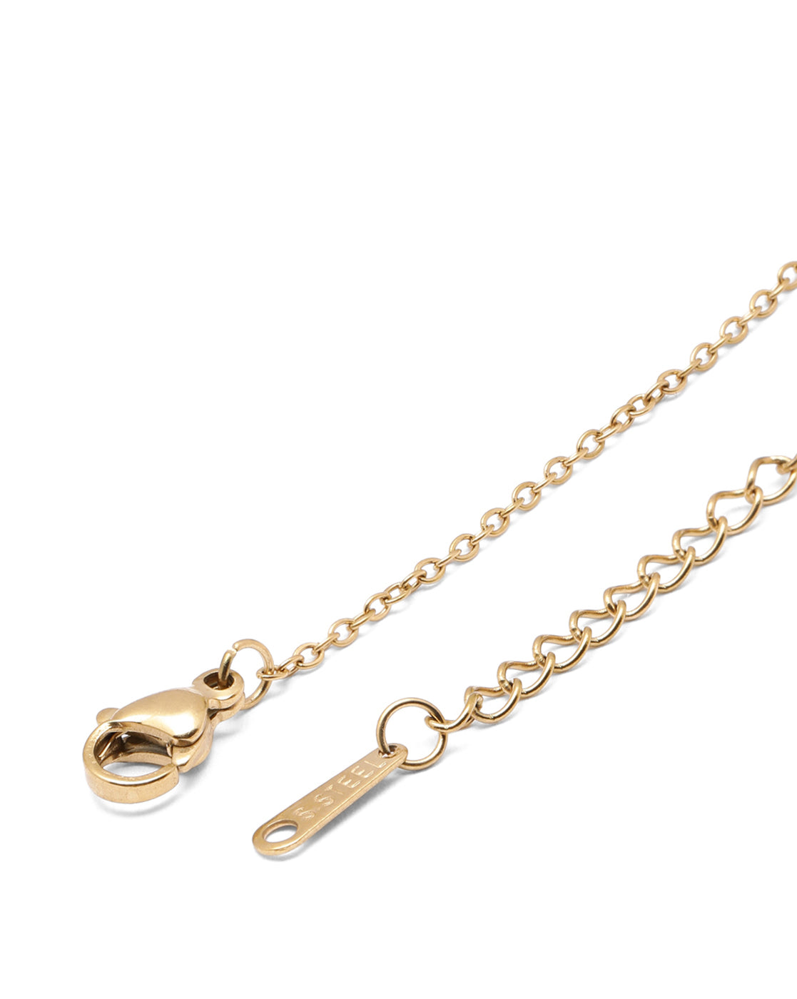 Gold Plated CZ Square Pendant and Chain