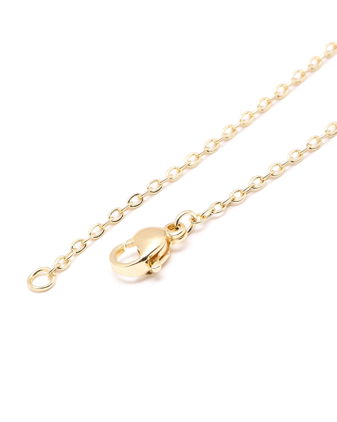 Gold Plated CZ Floral Pendant and Chain