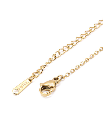 Gold Plated CZ Evil Eye Enamel Pendant and Chain