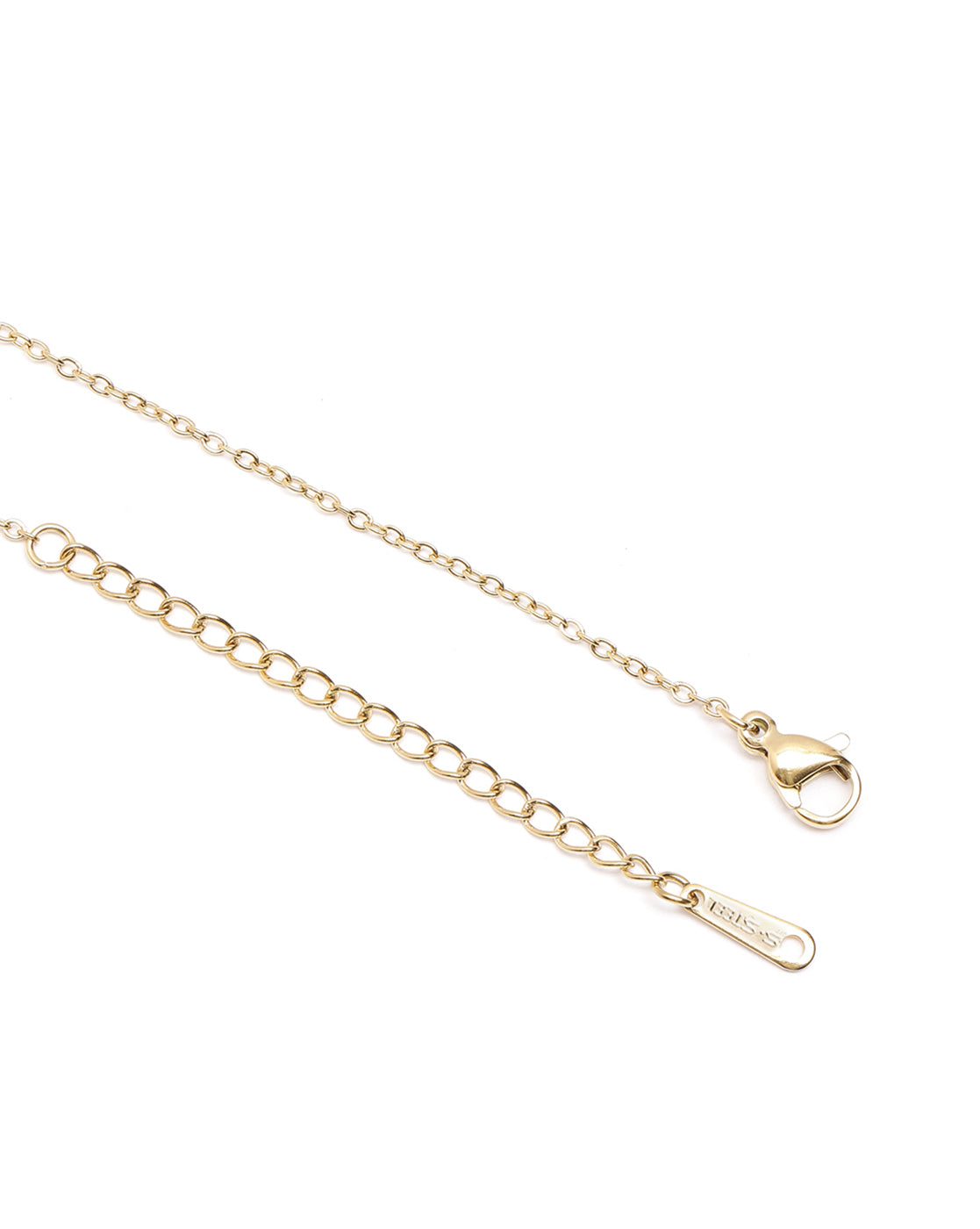 Gold Plated CZ Clover Pendant and Chain