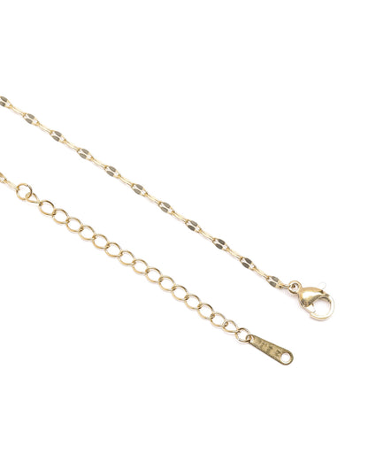 Gold Plated CZ Evil Eye Pendant and Chain