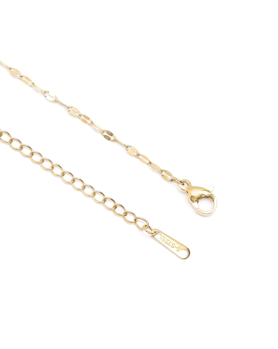 Gold Plated Green CZ Square Pendant and Chain