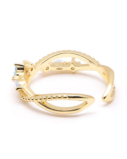 Gold Plated CZ Infinity Classic Ring