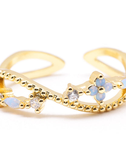 Gold Plated CZ Infinity Classic Ring
