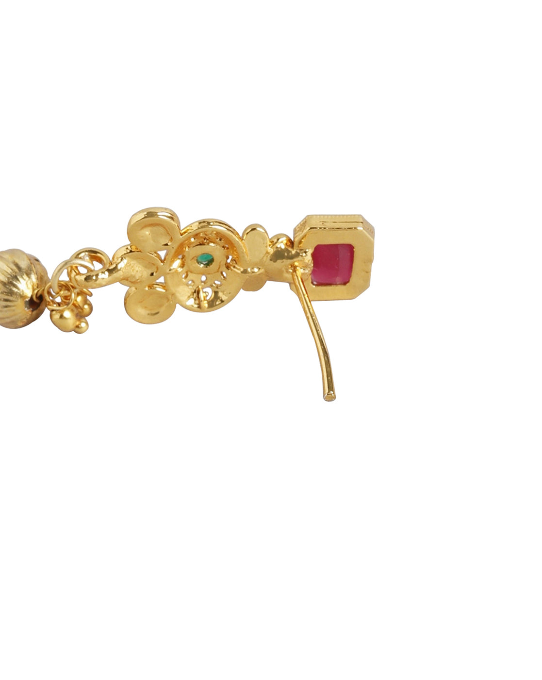 PE8233 Delicate Two Tone Gold Design Pendant Earrings Fancy Chain Set |  JewelSmart.in