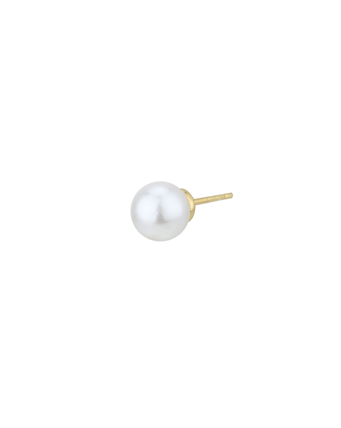 18kt Gold Plated Circular Pearl Studs &amp; Necklace Set