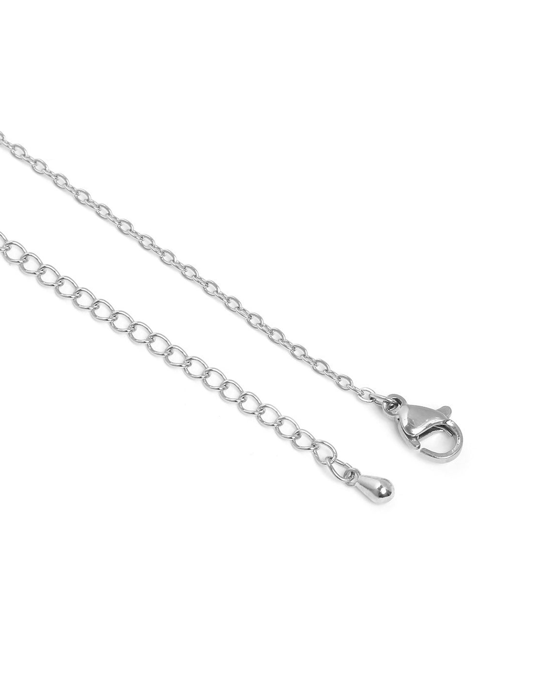 Silver Plated CZ Spiral Necklace and Earring Set