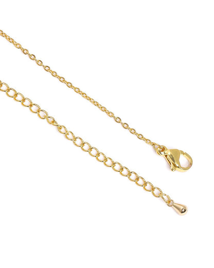 Gold Plated CZ Heart Necklace and Earring Set