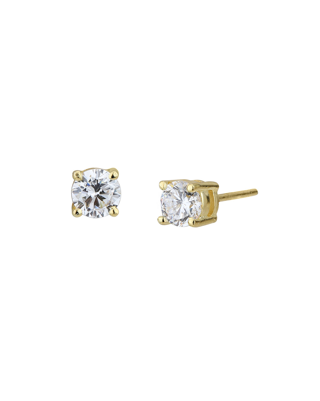 18kt Gold Plated CZ Dangling Solitaire Fancy Jewellery Set