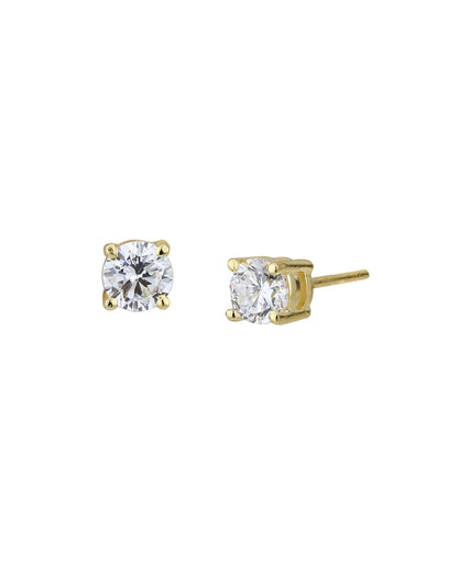 18kt Gold Plated CZ Dangling Solitaire Fancy Jewellery Set
