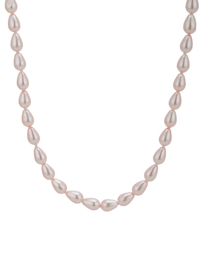 Gold Plated BabyPink Freshwater Pearl Beaded Jewellery Set