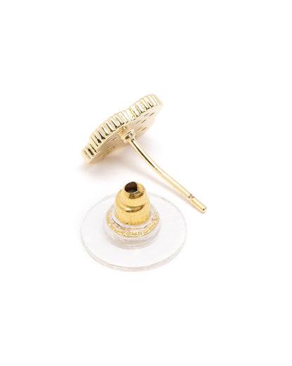 Gold Plated CZ Clover Necklace and Earring Set