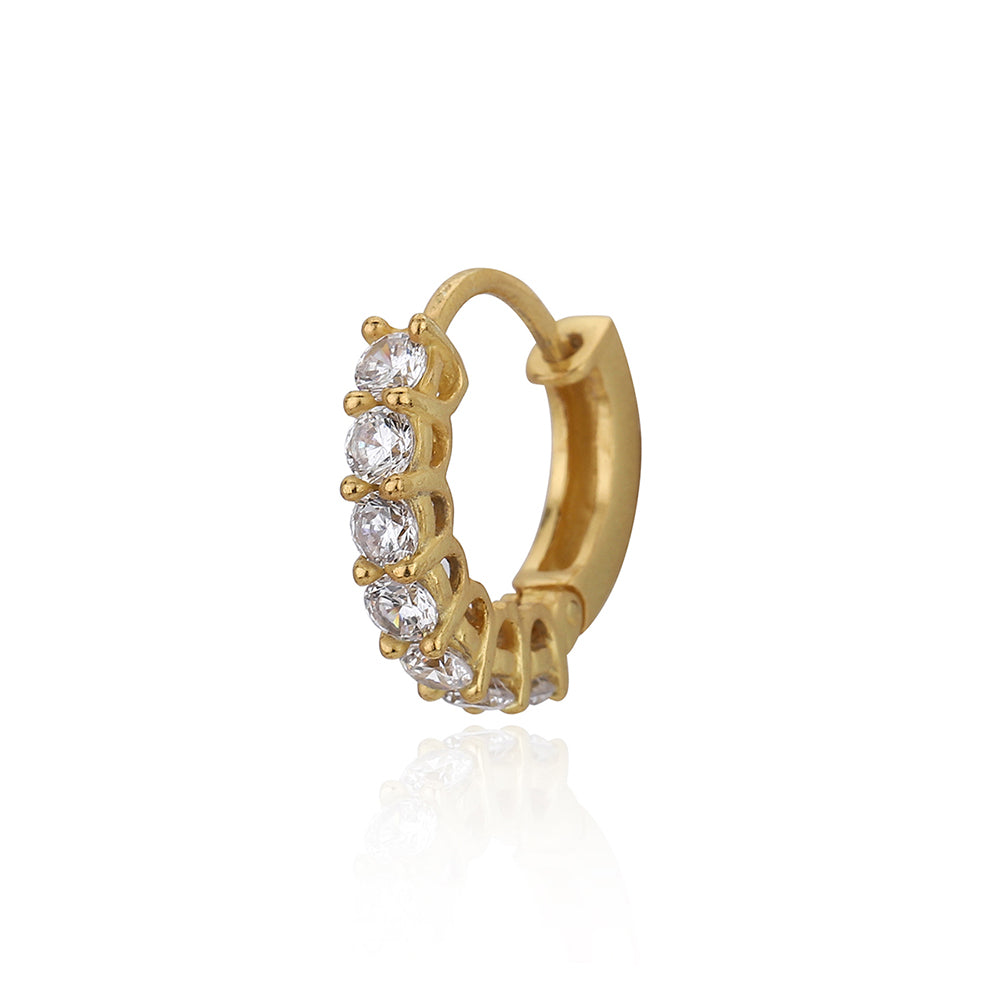 Stainless Steel Gold Hoop Earrings For Women - 90mm Seamless Geometric Loop