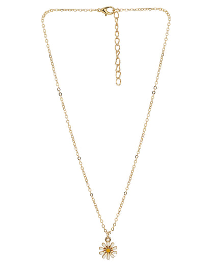 Gold Plated With Dangling Star Jewellery Set For Girl