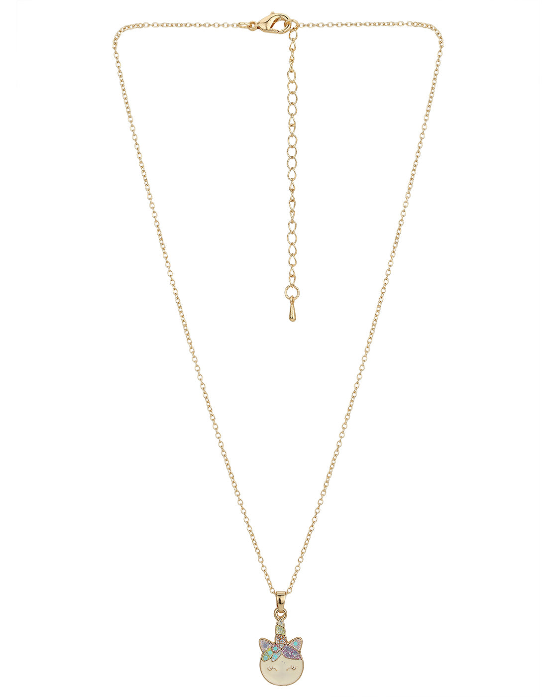 Gold Plated With Enamel Jewellery Set For Girl