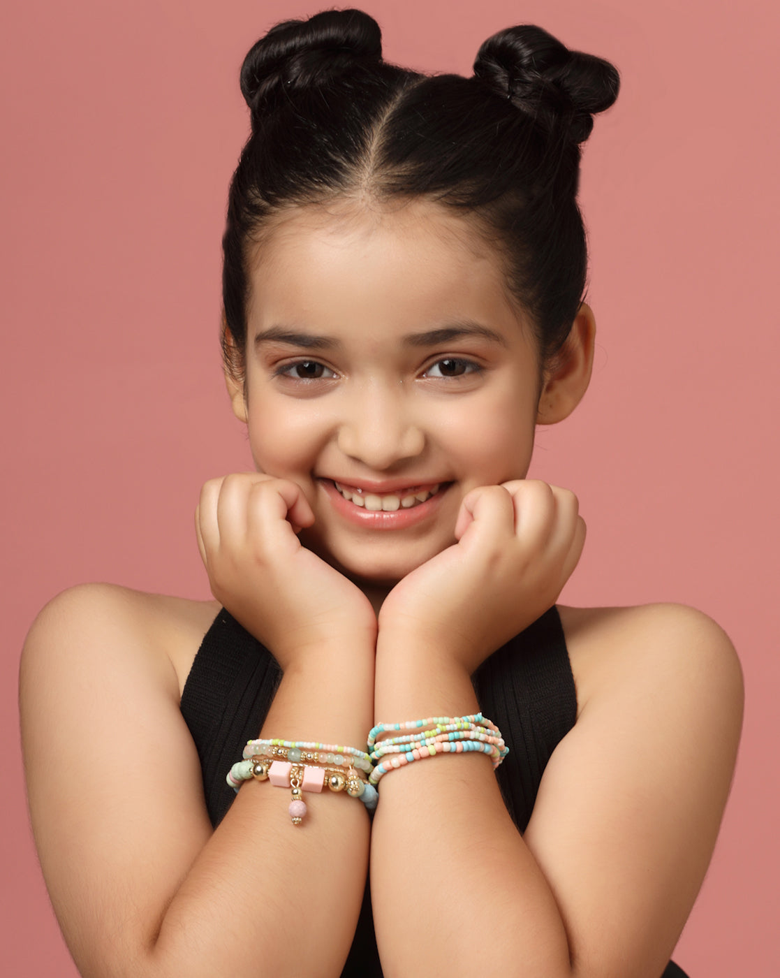 GenZ Multi Colour Fancy Bead Charm Bracelet Set of 8