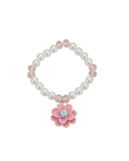 Silver Plated Multi Colour Garden themed Jewellery Set for Girl