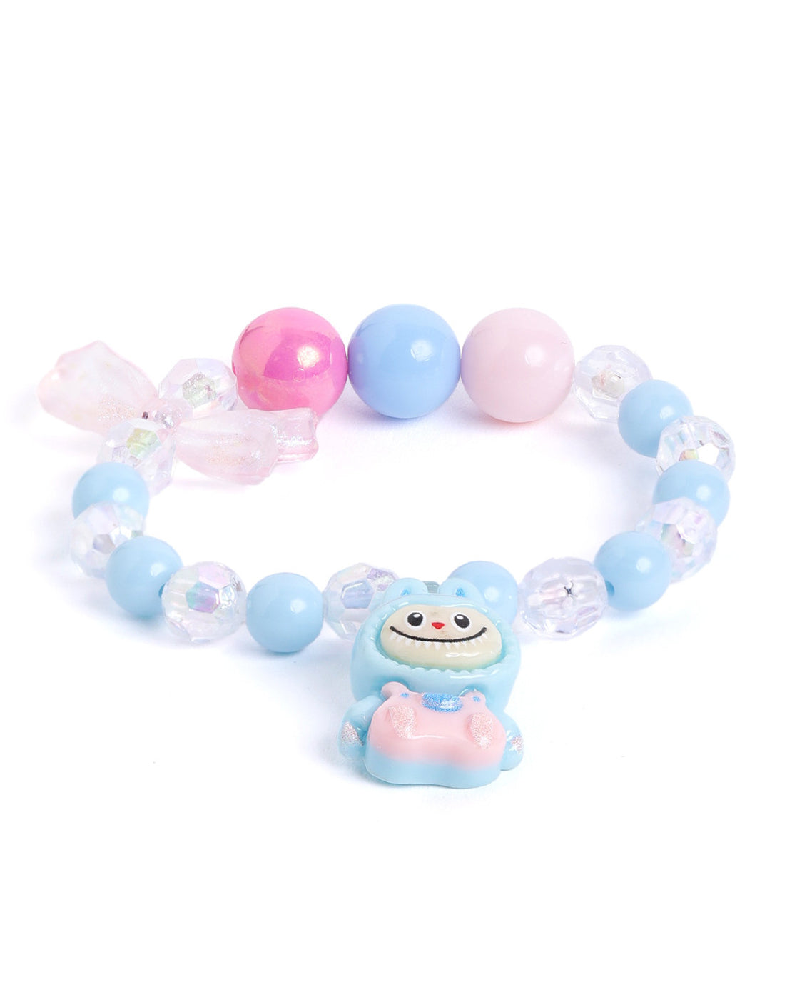 Multicolour Silver Plated Jewellery Set for Girl