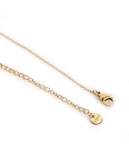 Girls 18kt Gold Plated Enamel Heart Flower Necklace and Earring Set