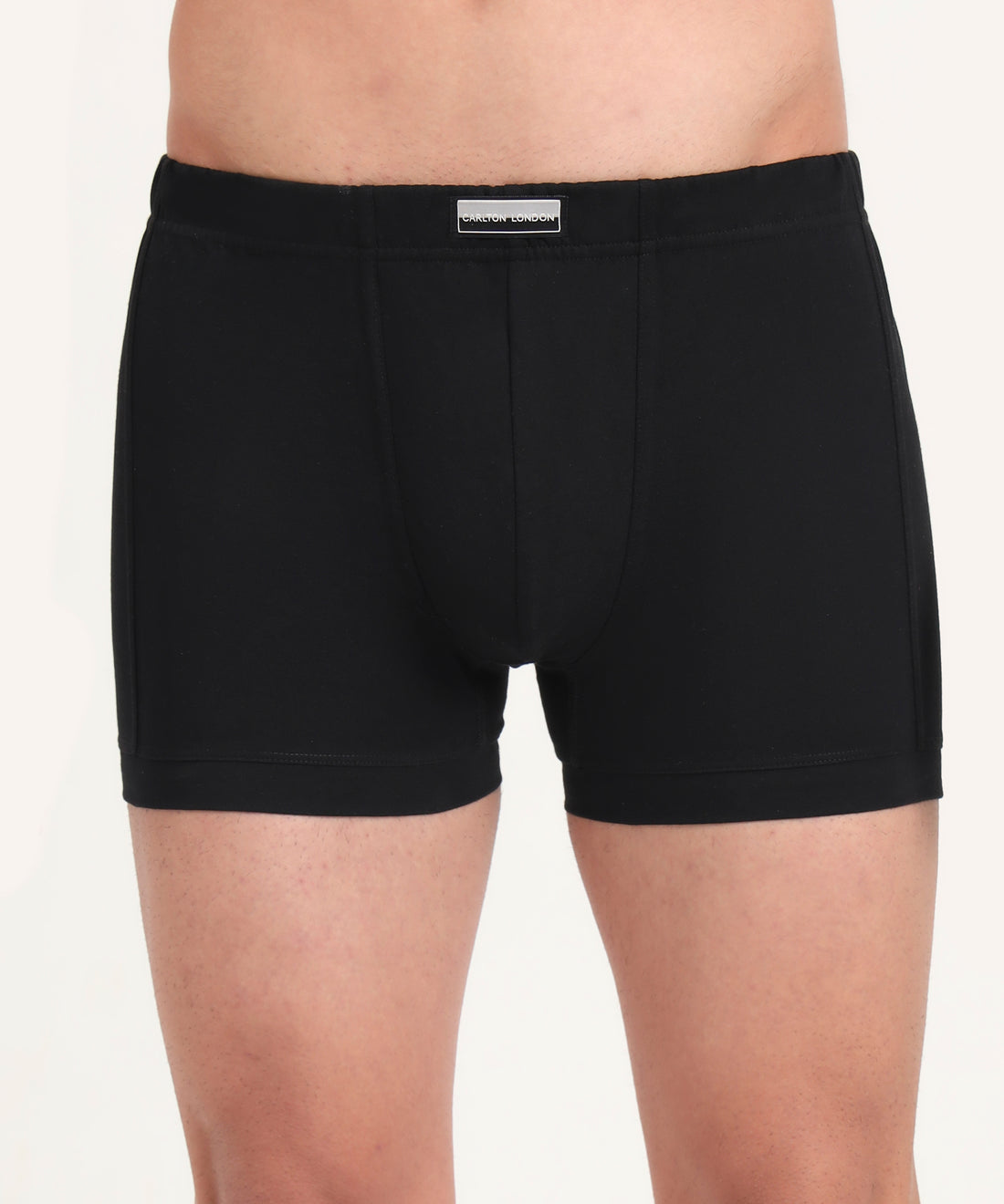 Trunk Black Pack of 5  Cotton Spandex Fabric with Classic Fit Style 001