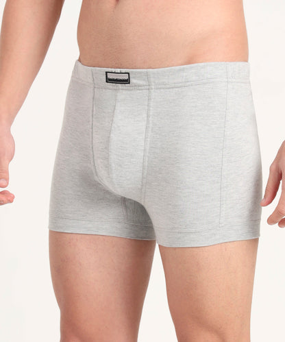 Trunk GREY MELG Pack of 5  Cotton Spandex Fabric with Classic Fit Style 001