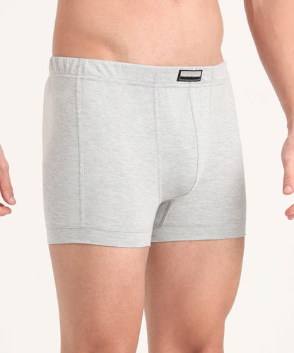 Trunk GREY MELG Pack of 5  Cotton Spandex Fabric with Classic Fit Style 001