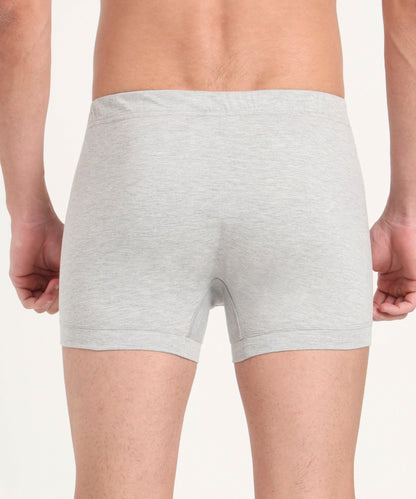 Trunk GREY MELG Pack of 5  Cotton Spandex Fabric with Classic Fit Style 001