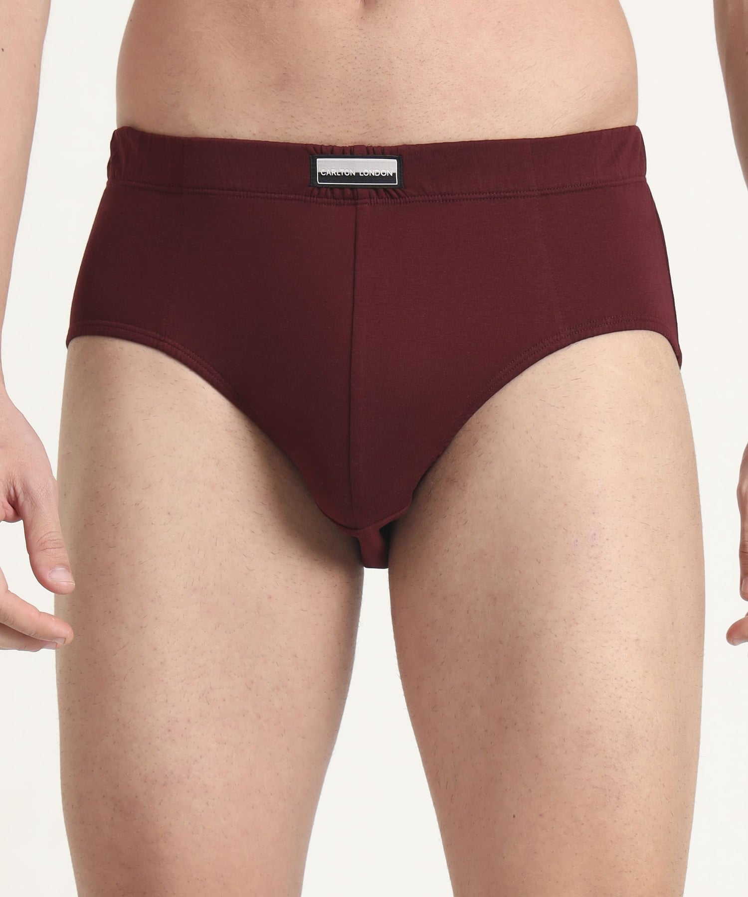 Brief Assorted Pack of 5  Cotton Spandex Fabric with Classic Fit Style 001
