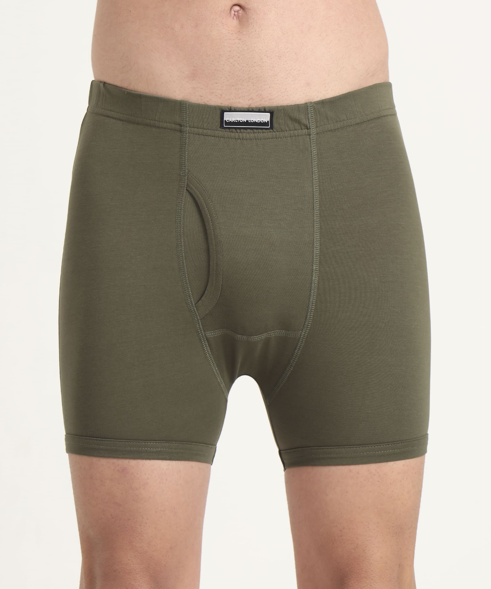Boxer Brief Assorted Pack of 5  Cotton Spandex Fabric with Classic Fit Style 001