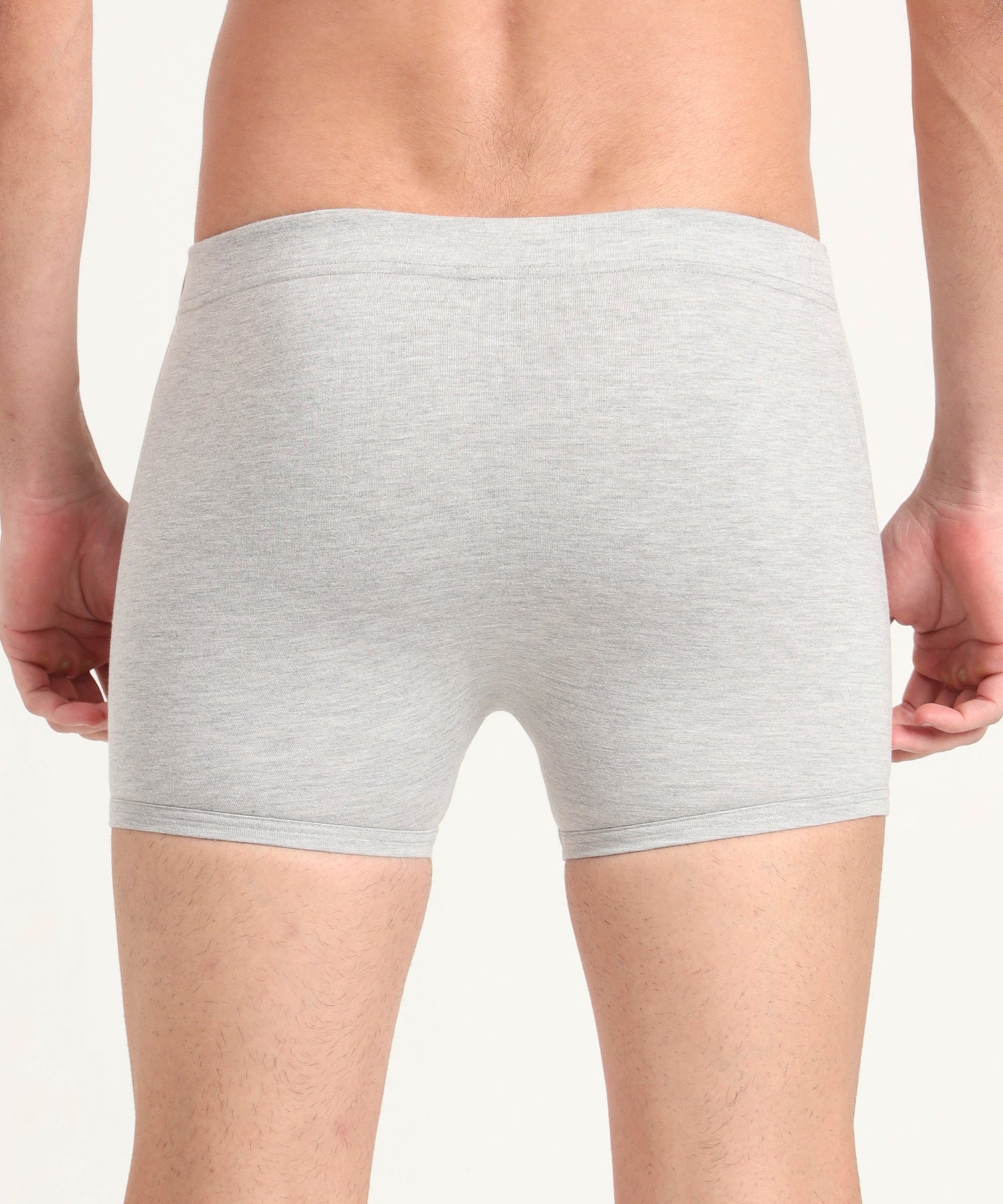 Boxer Brief GREY MELG Pack of 3  Cotton Spandex Fabric with Classic Fit Style 001