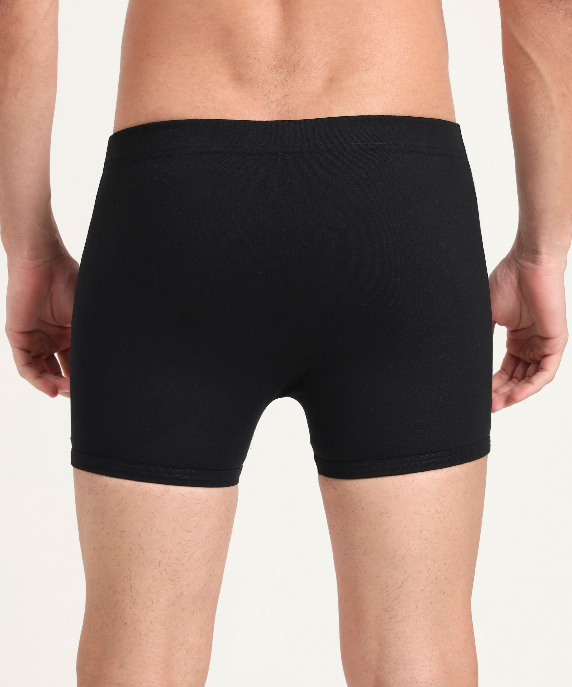 Boxer Brief Black Pack of 5  Cotton Spandex Fabric with Classic Fit Style 001