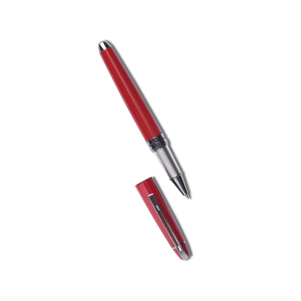 Carlton London Red Gun Metal Pen - Elegant Fusion of Style and Precision