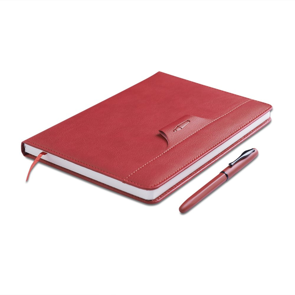 Carlton London Mini Magnet Red Pen with Diary - Compact Elegance for Daily Inspiration