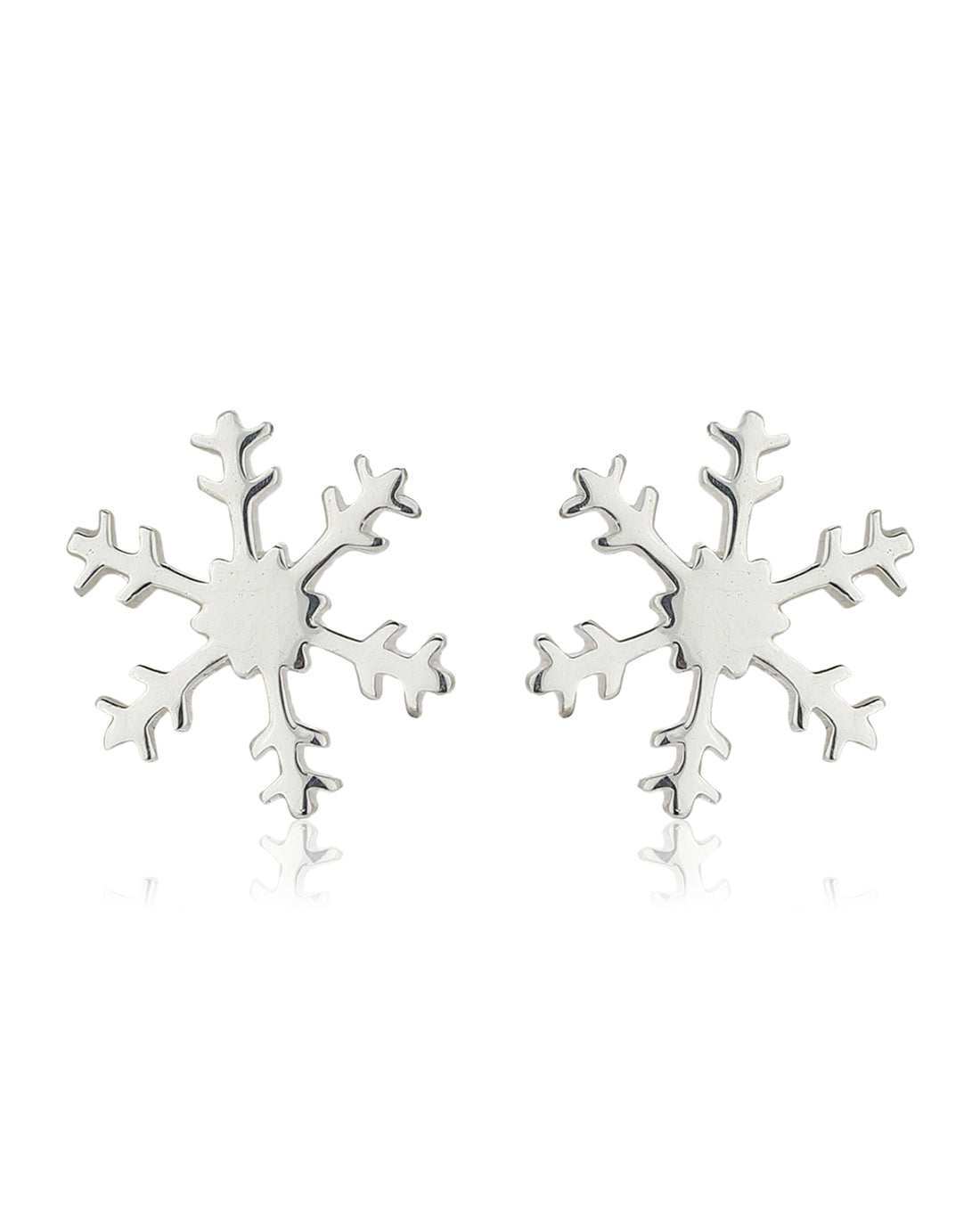 Carlton London 925 Sterling Silver Rhodium Plated Floral Stud Earring For Women