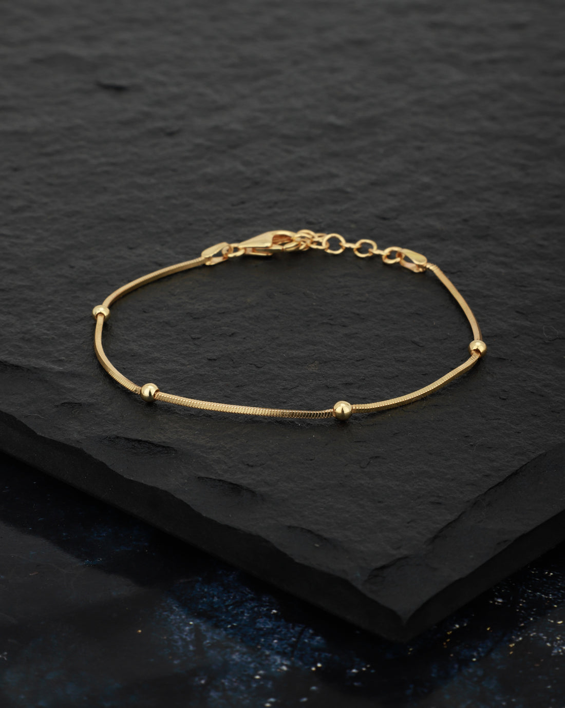Carlton London Gold Plated Wraparound Bracelet for Women
