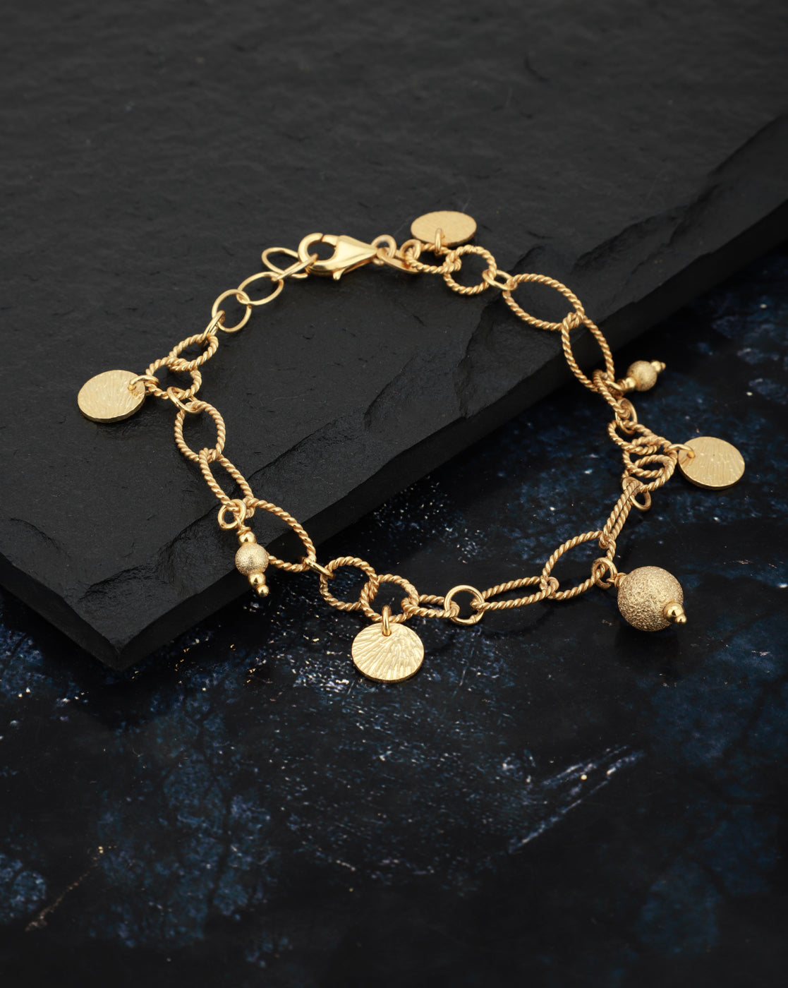 Luv Aj x FL&L Hanging Hearts Charm Bracelet in 2023 | Gold charm bracelet,  Charm bracelet, Gold bracelet