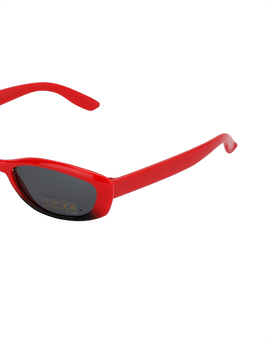 Kids' Plastic Clear Glass Rectangle Sunglasses