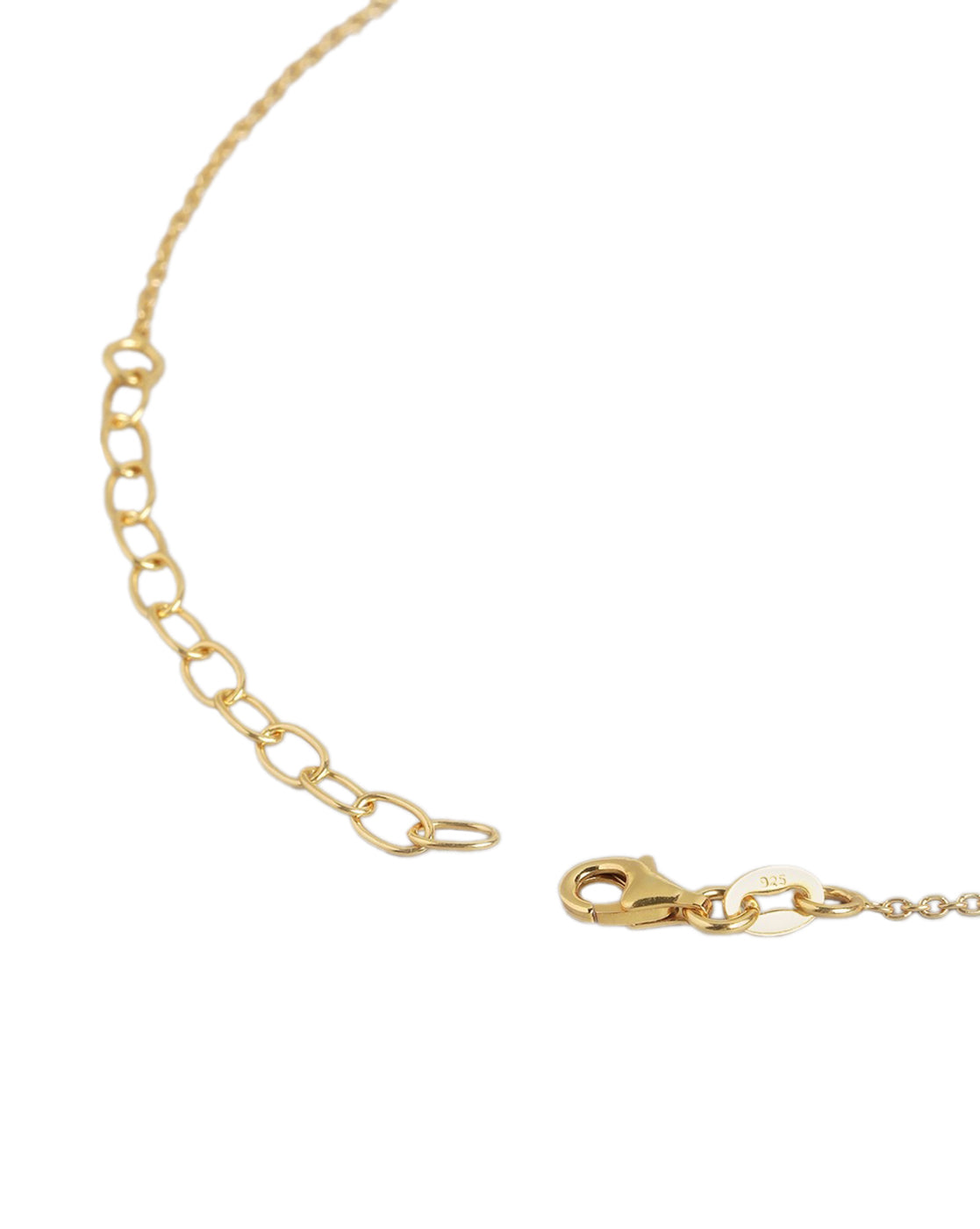 925 Sterling Silver 18kt Gold &amp; Rhodium Plated with Glass Bead Mangalsutra