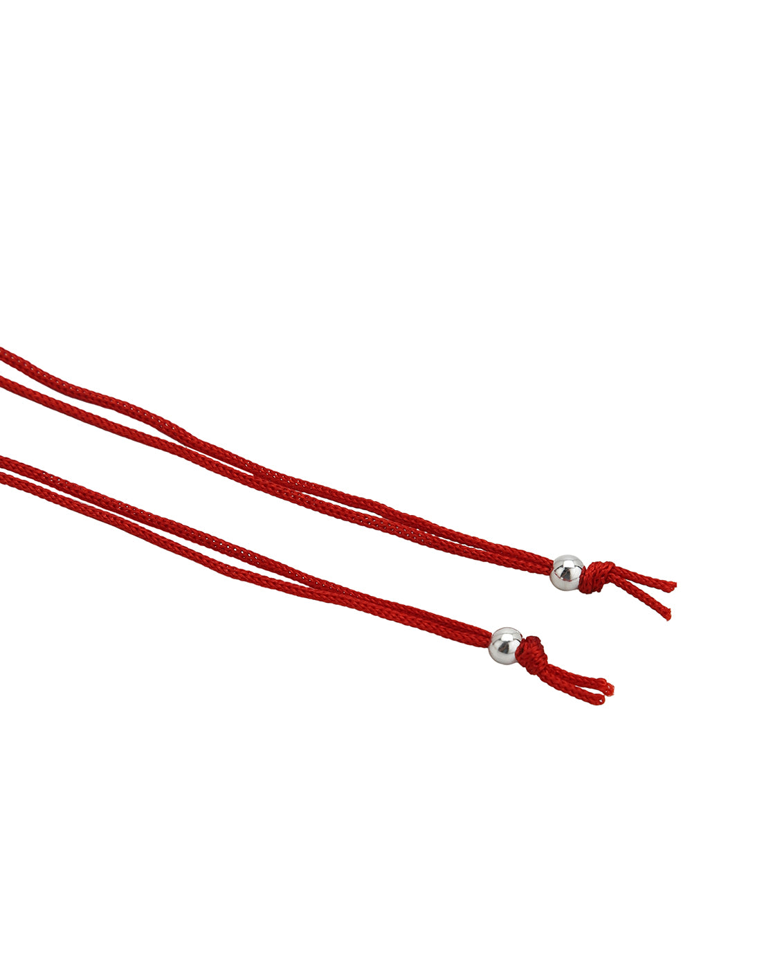 925 Sterling Silver Rhodium Plated Enamel Heart Bhai Bhabhi Rakhi set of 2