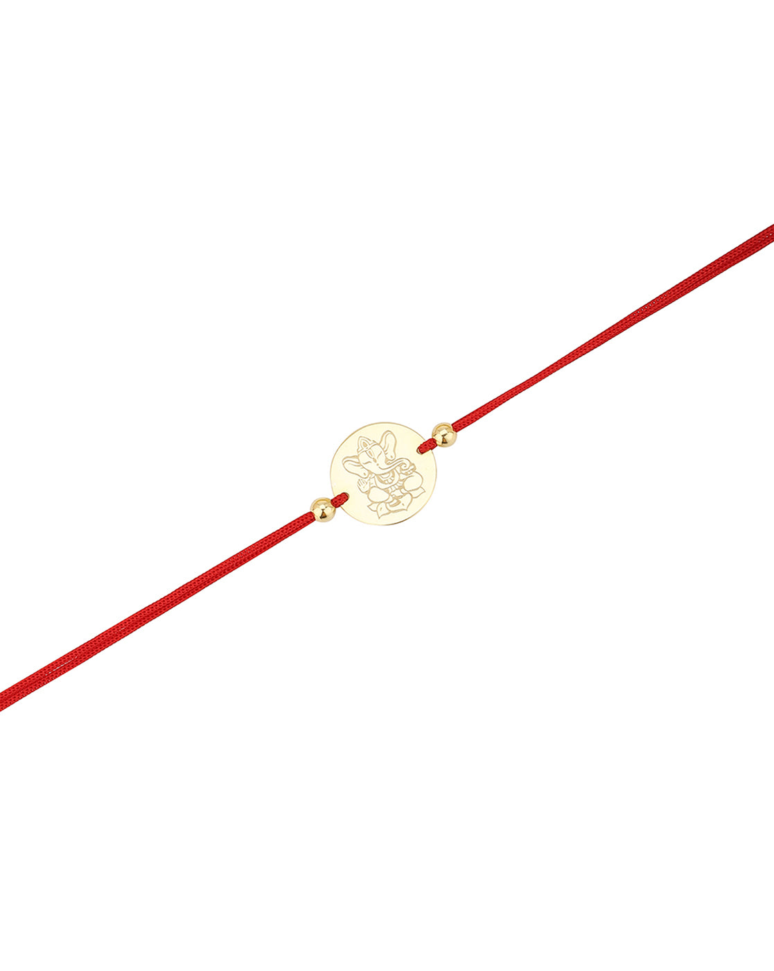 Carlton London Red 925 Sterling Silver Rakhi