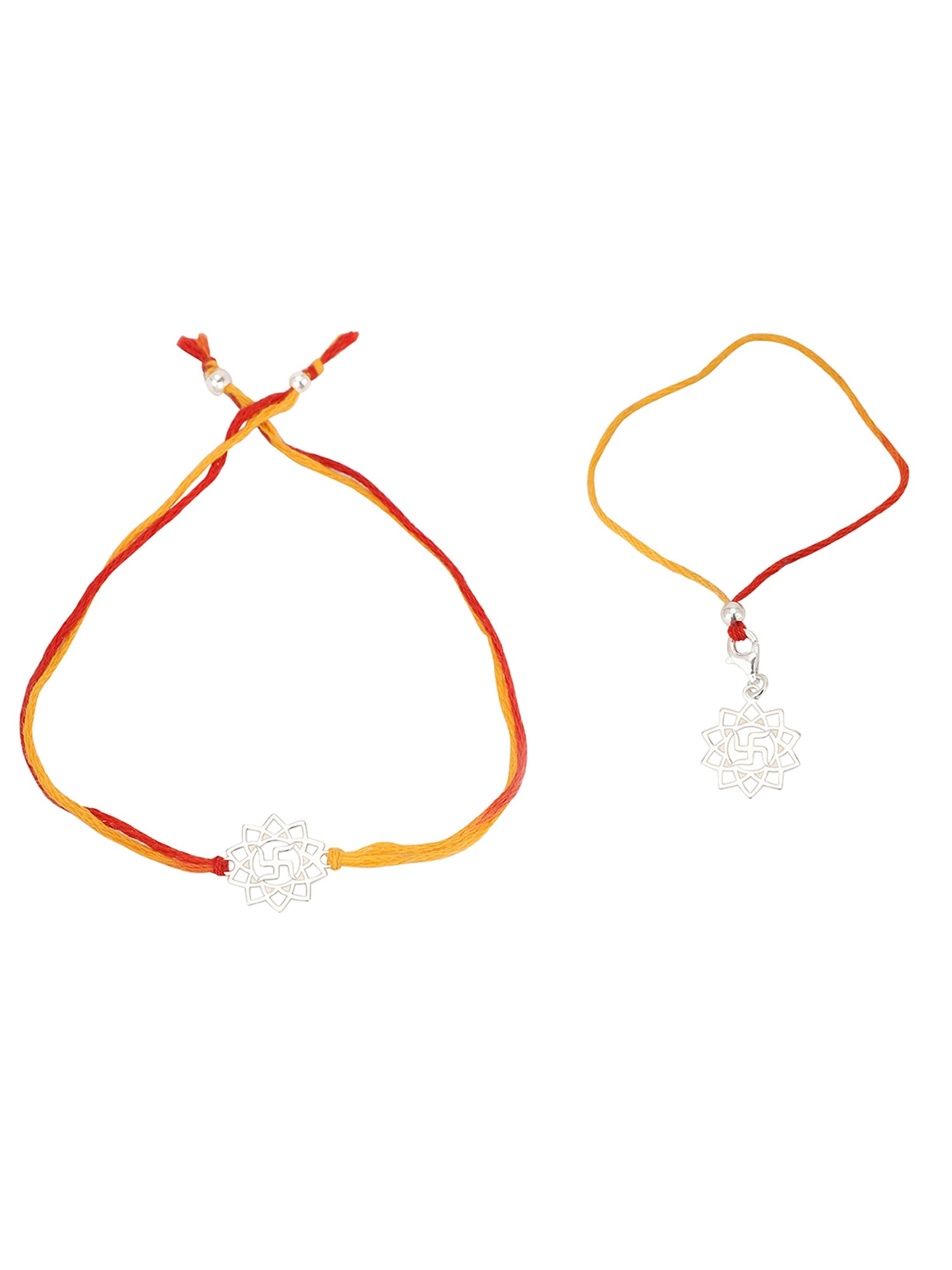 Carlton London 925 Sterling Silver Bhaiya Bhabhi Rakhi