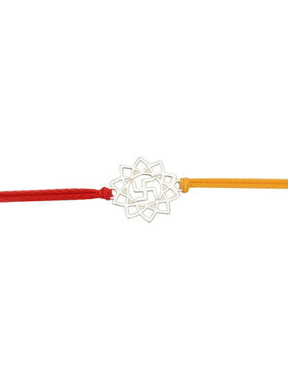 Carlton London 925 Sterling Silver Bhaiya Bhabhi Rakhi