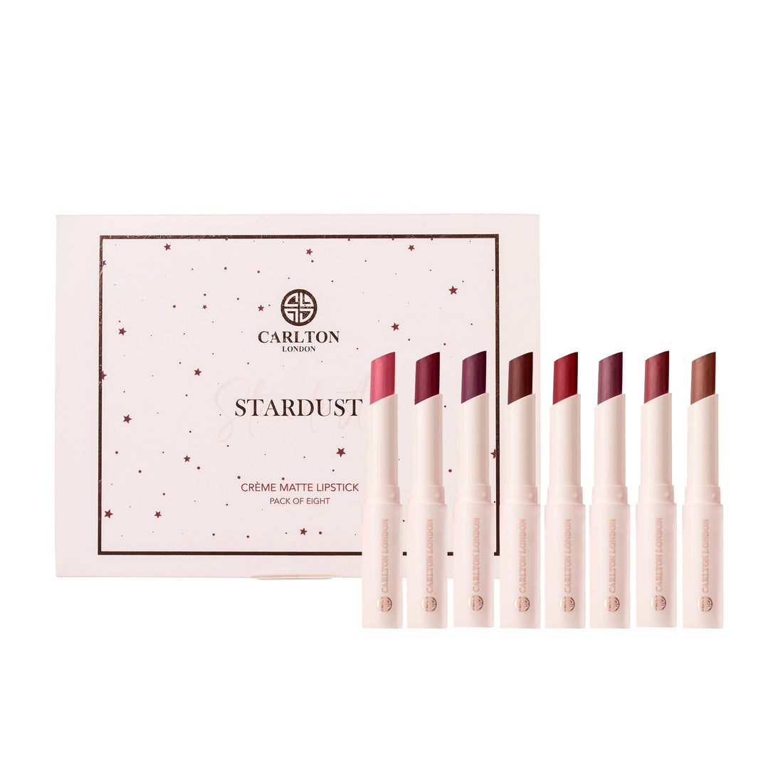 Carlton London Creamy Matte Stick Lipsticks Smudge-Proof Long Lasting Highly Pigmented Set Of - 8