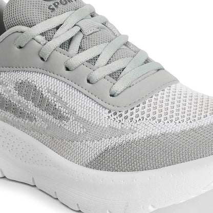 Women Mesh Flyknit Technology Lace-Up Sports Shoes