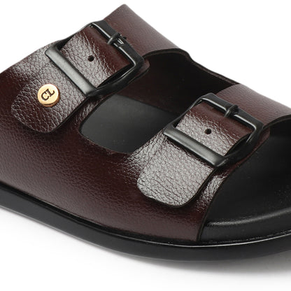 Double Buckle Adjustable Comfort Slides Sandals