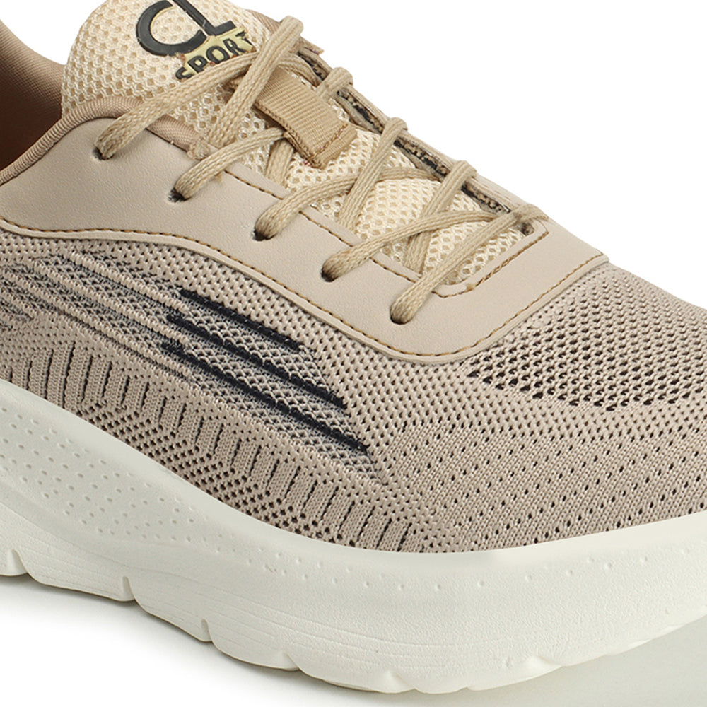 Women Mesh Flyknit Technology Lace-Up Sports Shoes