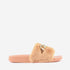 Carlton London slippers in orange colour with soft faux leather. 