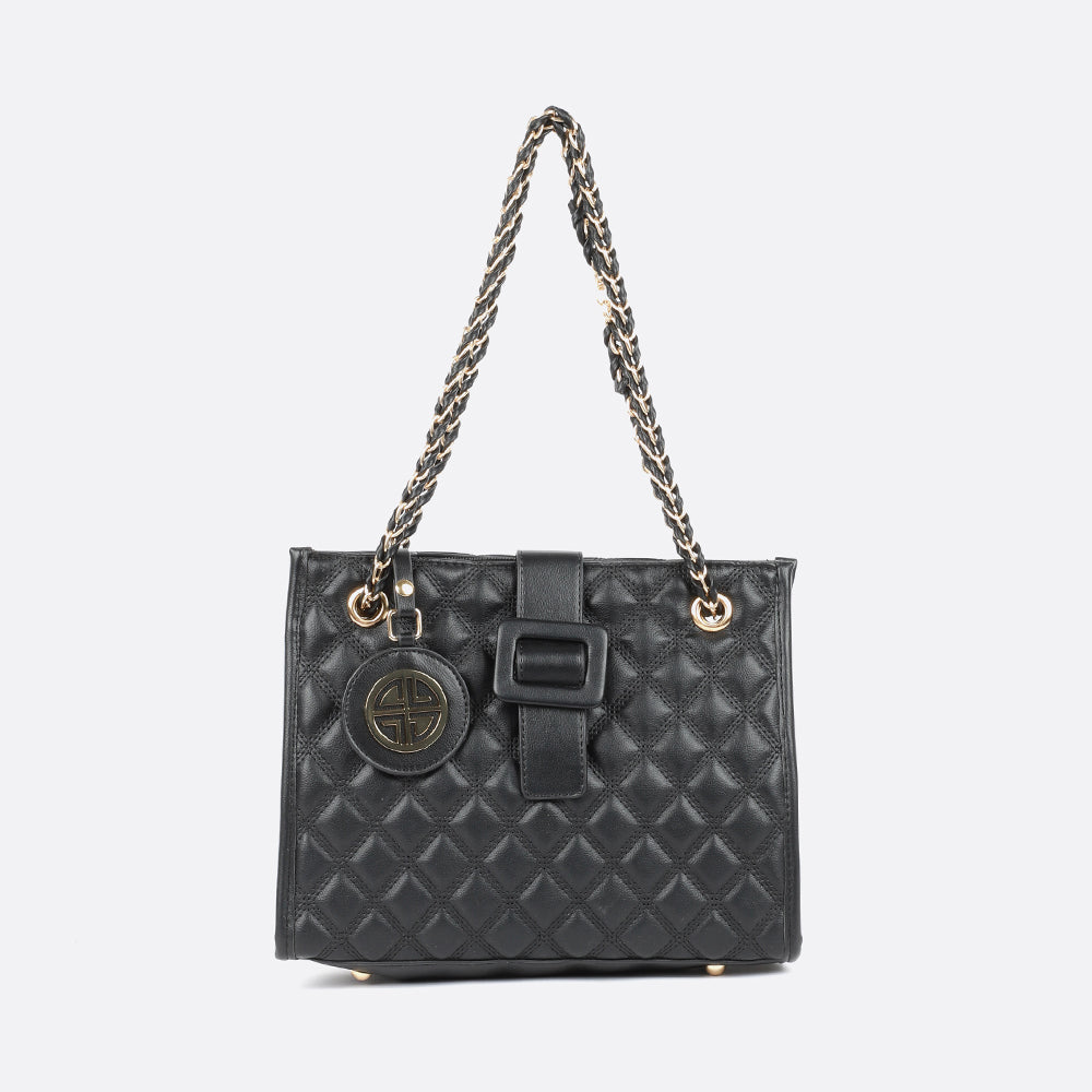 CARLTON LONDON WOMEN QUILTED SHOULDER HANDBAG